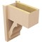 Ekena Millwork 7 1/2-in W x 12-in D x 16-in H Balboa Block Rough Cedar Woodgrain TimberThane Outlooker, Primed Tan OUTUR075X12X16BOA44RCPR - alternate 5